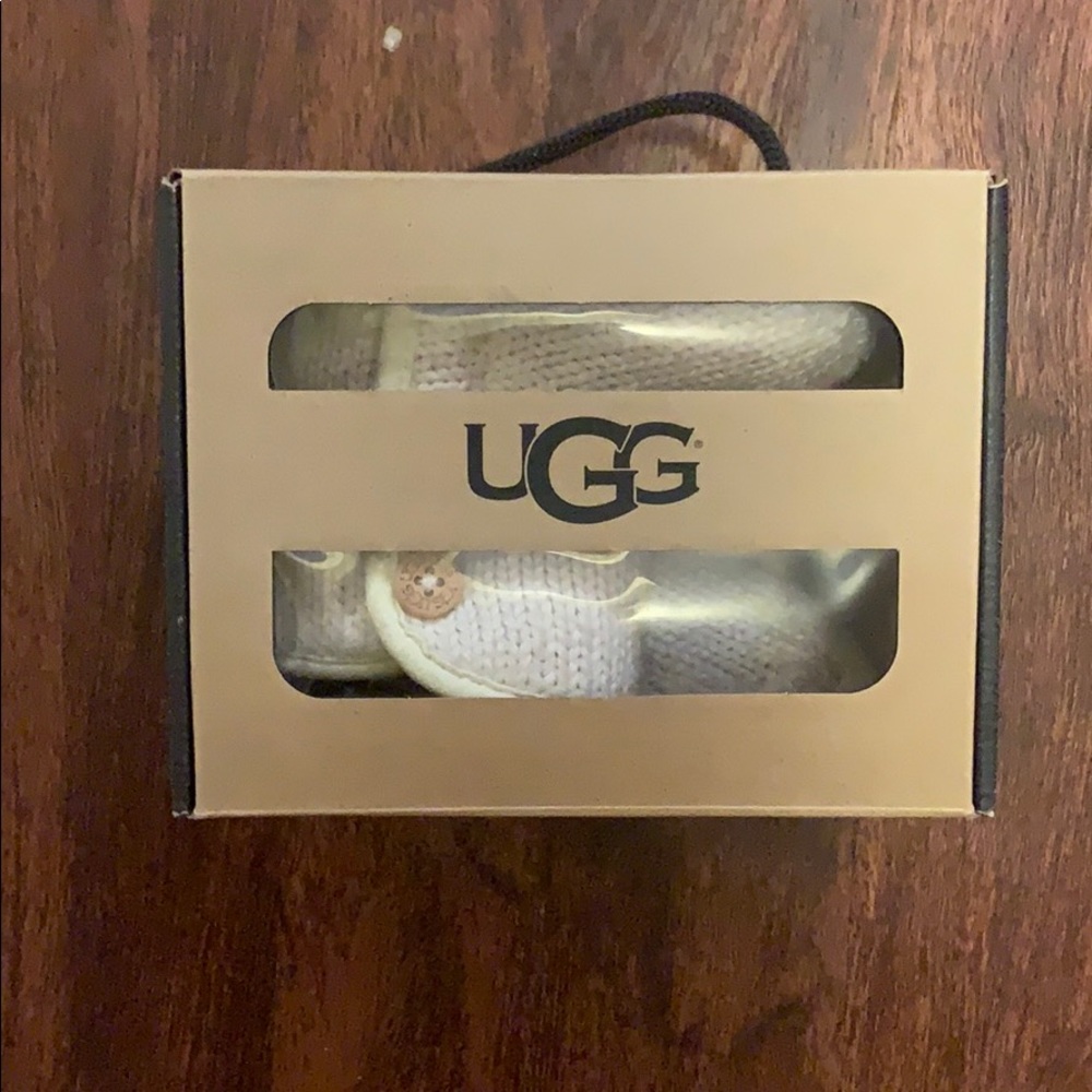 Baby uggs! Like new. Worn once or twice!